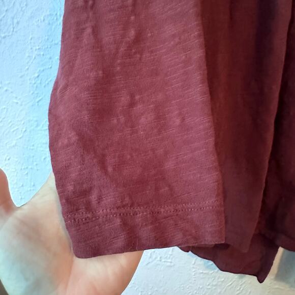 MADEWELL PURPLE 3/4 SLEEVE PEASANT TOP WITH BACK SLIT- SIZE S - Picture 4 of 8